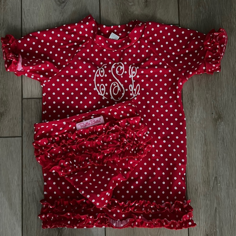 Ruffle Butts 2 piece swim NWOT